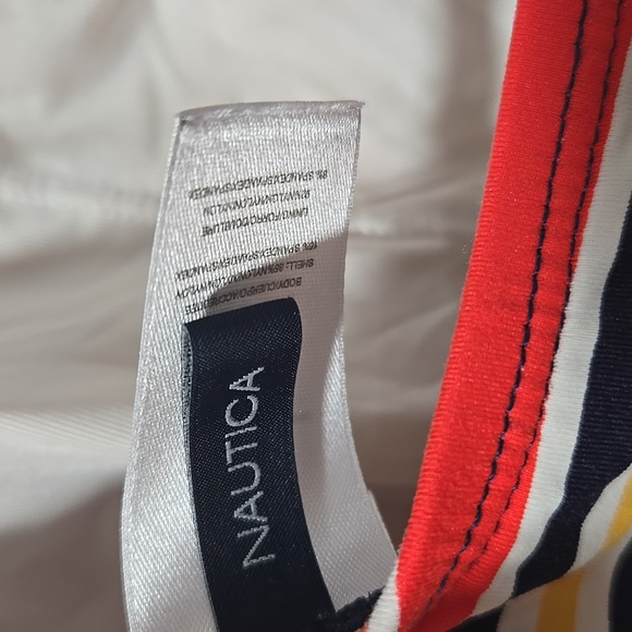 Nautica Multicolor Striped One-Shoulder Swimsuit - Picture 5 of 6